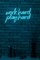 21.7" Novelty Work Hard Play Hard Led Neon Sign Wall Décor - Blue